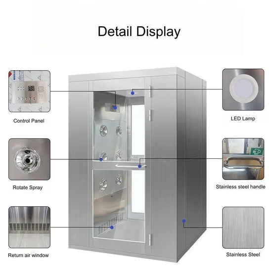 Customizable Stainless Steel Air Shower Room for Cleanrooms